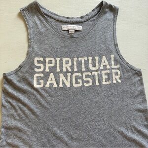 Spiritual Gangster Heather Gray Women’s Muscle Tank Size XS